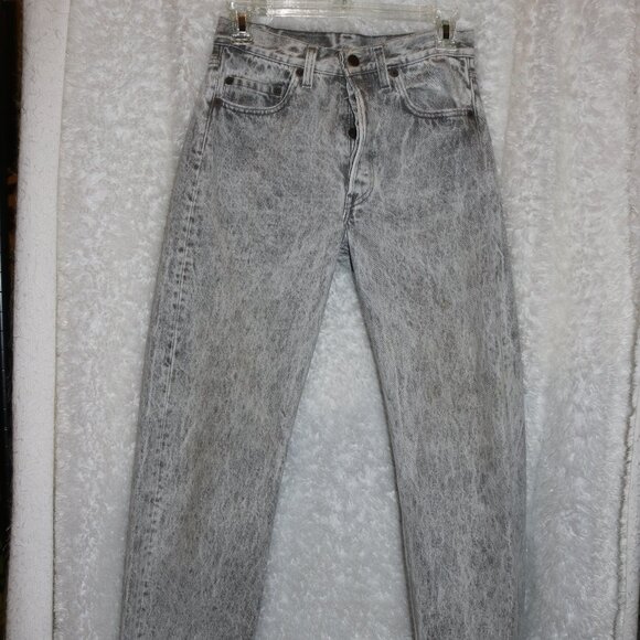 Levi Denim - Levi's 501 vintage acid washed jeans size 28x32 in incredible condition